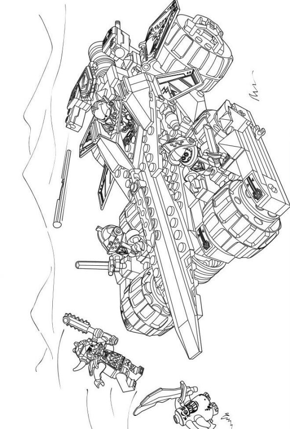Lego Knight Coloring Pages